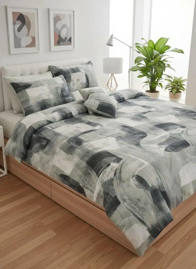 IV725 Cotton Comforter Set - Light Filling