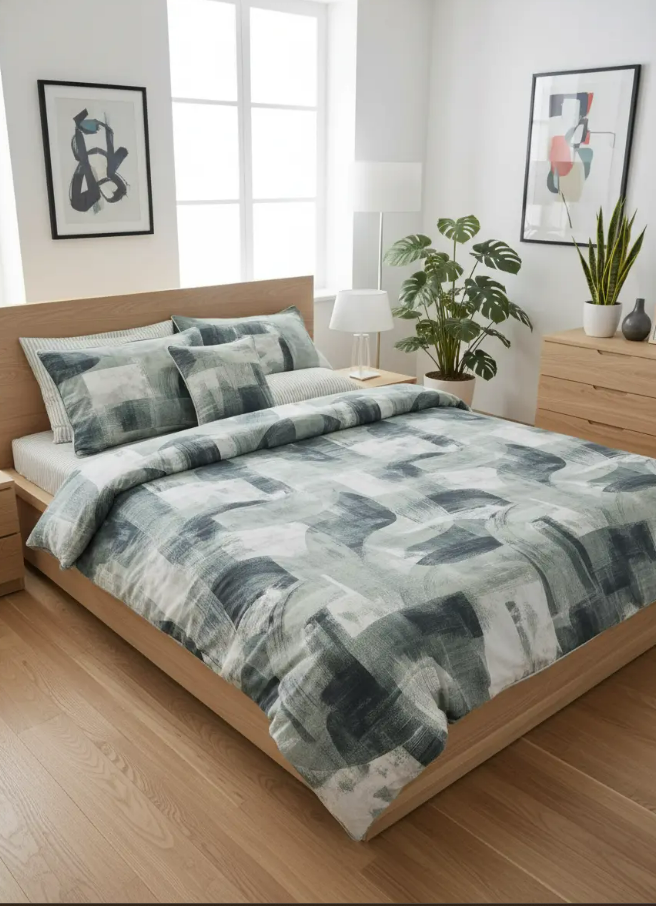 IV725 Cotton Comforter Set - Light Filling