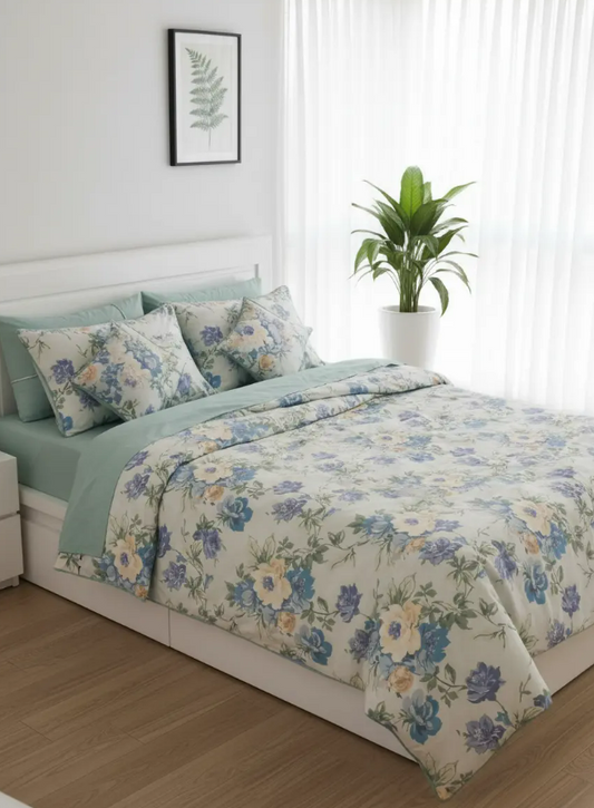 IV702 Luxury Cotton Satin Duvet Cover Set - Without Filling