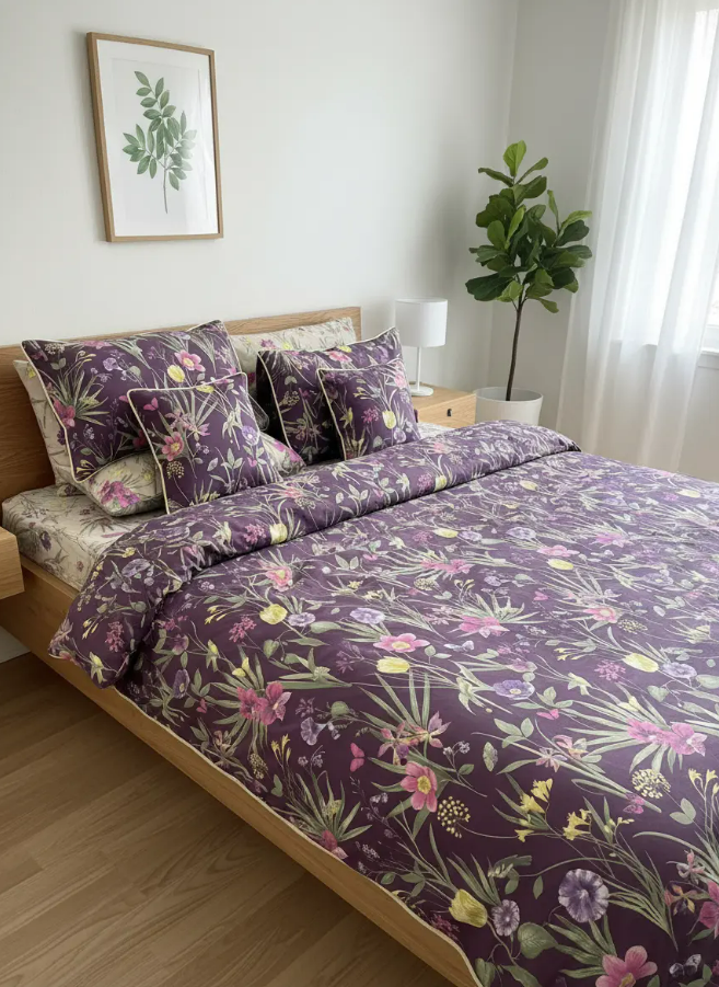 IV696 Cotton Duvet Cover Set - Without Filling