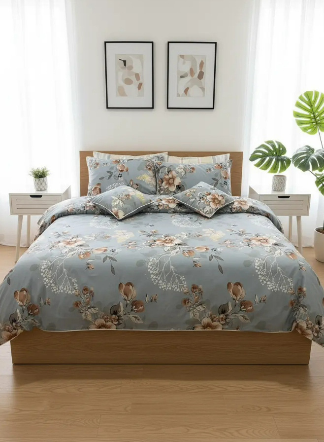 IV709 Cotton Duvet Cover Set - Without Filling