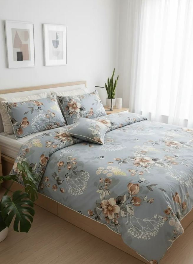 IV709 Cotton Duvet Cover Set - Without Filling