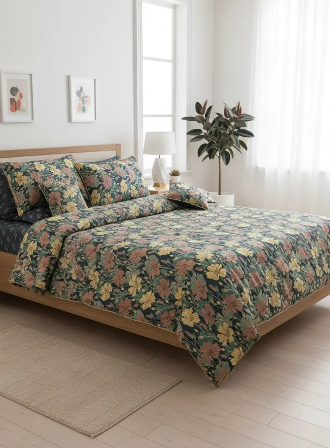 IV708 Cotton Duvet Cover Set - Without Filling