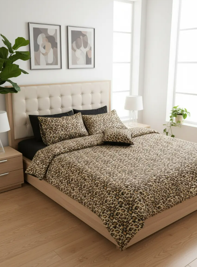 IV700 Luxury Cotton Satin Duvet Cover Set - Without Filling