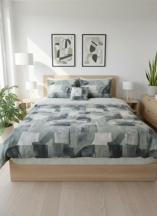 IV725 Cotton Comforter Set - Light Filling