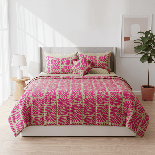 IV657 Cotton Comforter Set - Light Filling