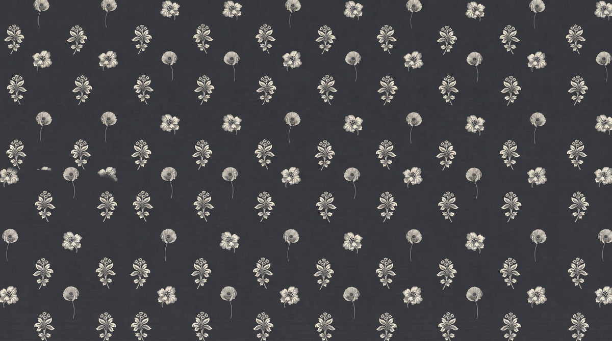 Charcoal Meadow Duvet Cover Set