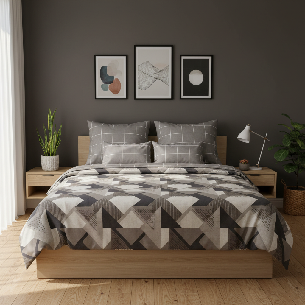 IV833 Cotton Duvet Cover Set - Without Filling