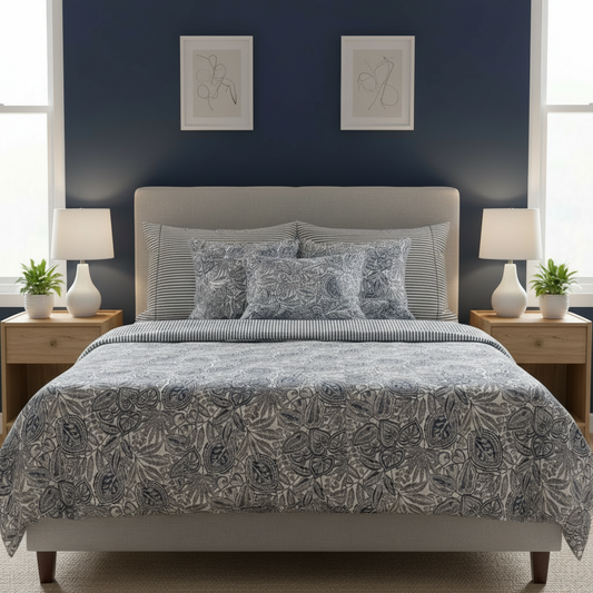 IV786 Cotton Comforter Set - Light Filling