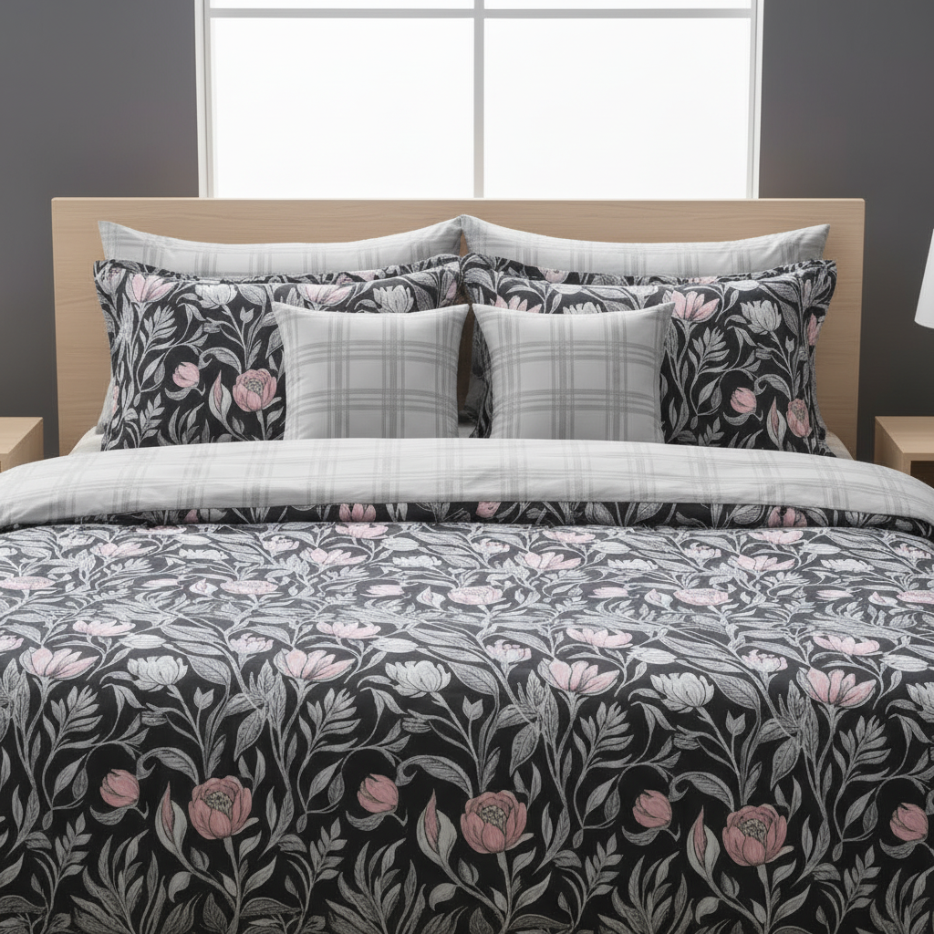 IV825 Cotton Duvet Cover Set - Without Filling