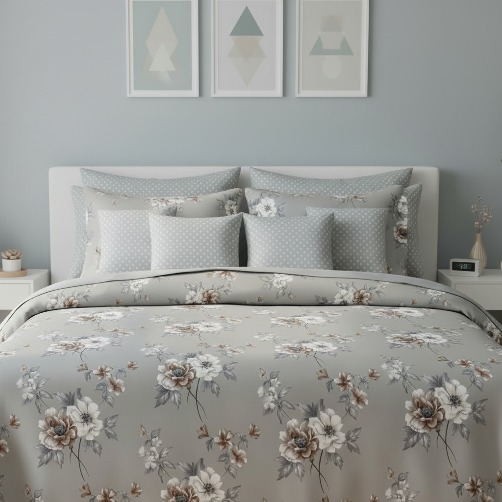 IV834 Cotton Comforter Set - Light Filling