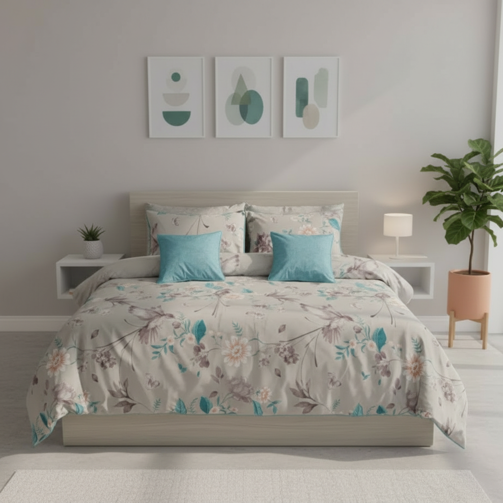 IV753 Cotton Duvet Cover Set - Without Filling