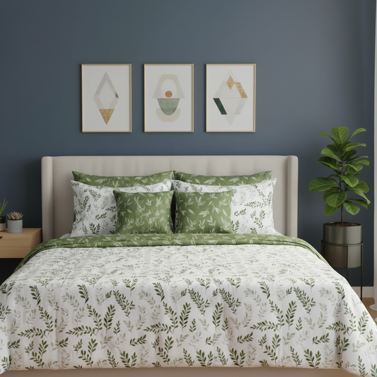 IV868 Cotton Comforter Set - Light Filling