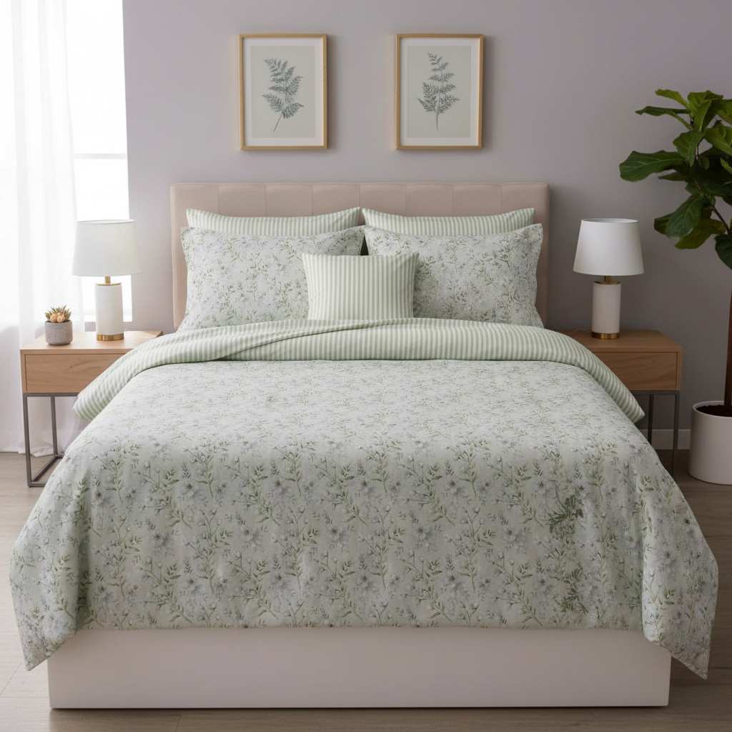 IV855 Cotton Duvet Cover Set - Without Filling