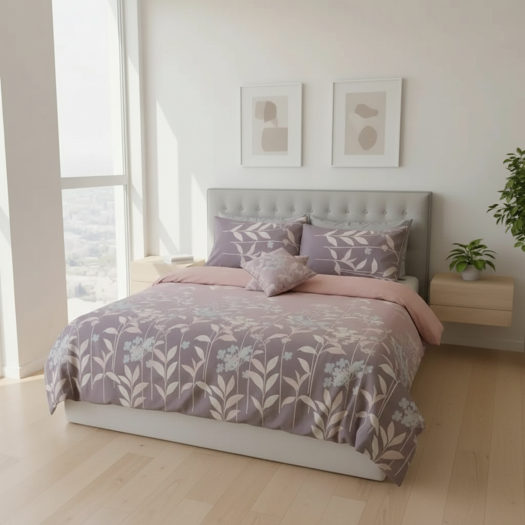 IV726 Percale Cotton Duvet Cover Set - Without Filling