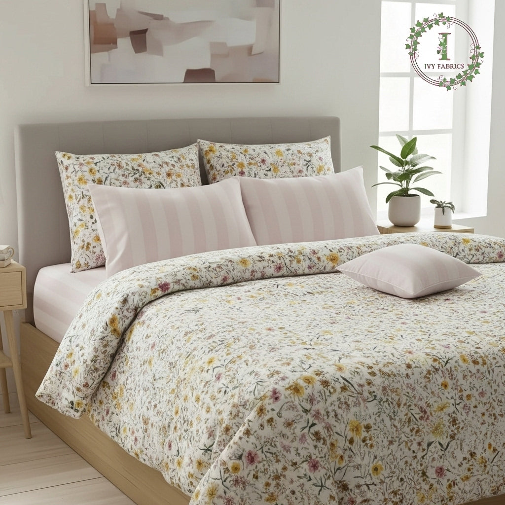 IV733 Cotton Duvet Cover Set - Without Filling