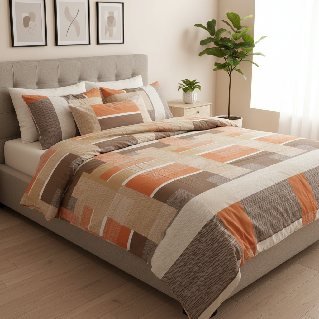 IV761 Cotton Comforter Set - Light Filling