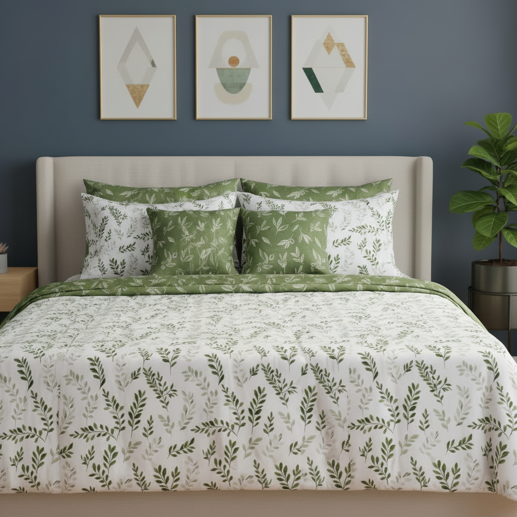 IV868 Cotton Comforter Set - Light Filling