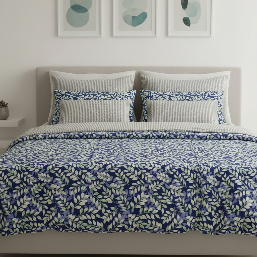 IV845 Cotton Comforter Set - Light Filling
