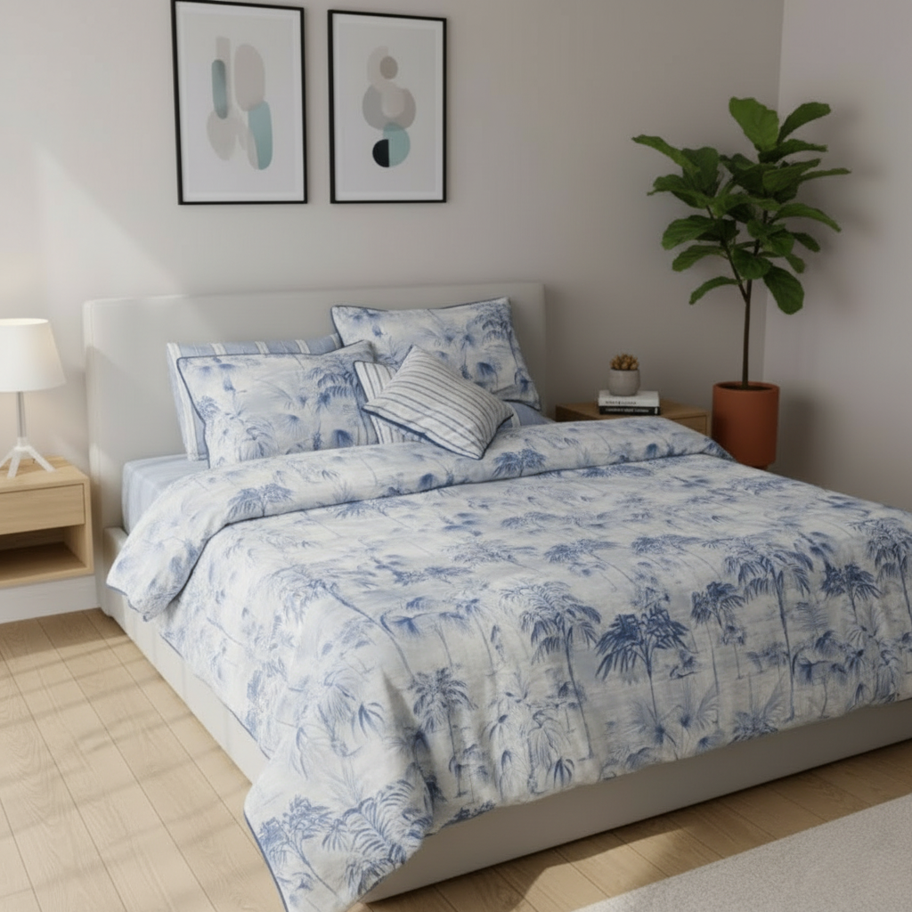IV758 Cotton Duvet Cover Set - Without Filling