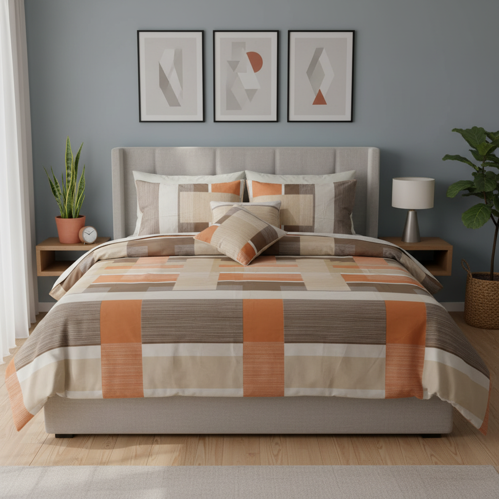 IV761 Cotton Comforter Set - Light Filling