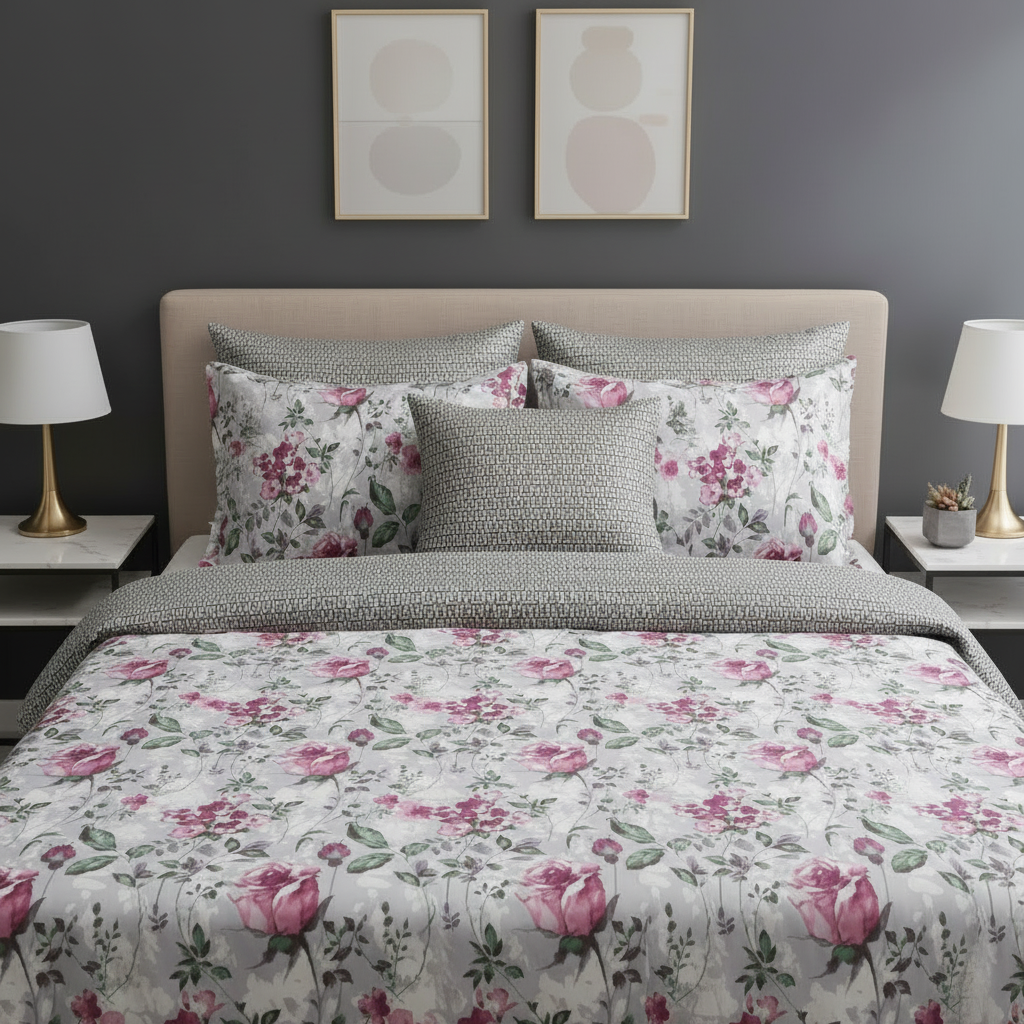 IV860 Cotton Comforter Set - Light Filling