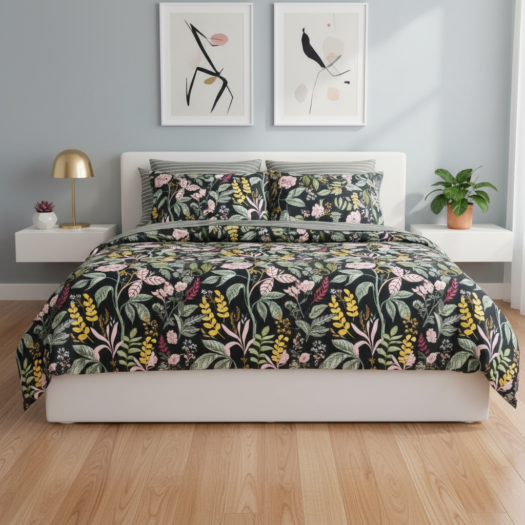IV752 Cotton Duvet Cover Set - Without Filling