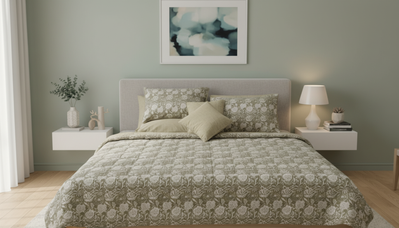 IV688 Cotton Comforter Set - Light Filling