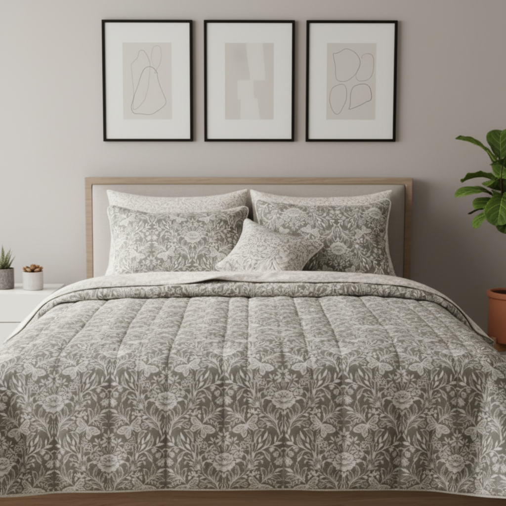 IV654 Cotton Comforter Set - Light Filling