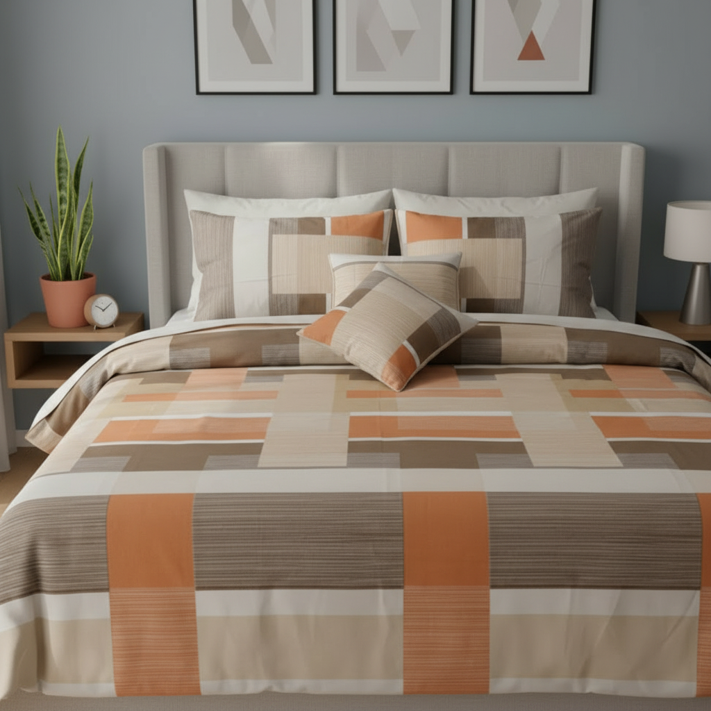 IV761 Cotton Comforter Set - Light Filling