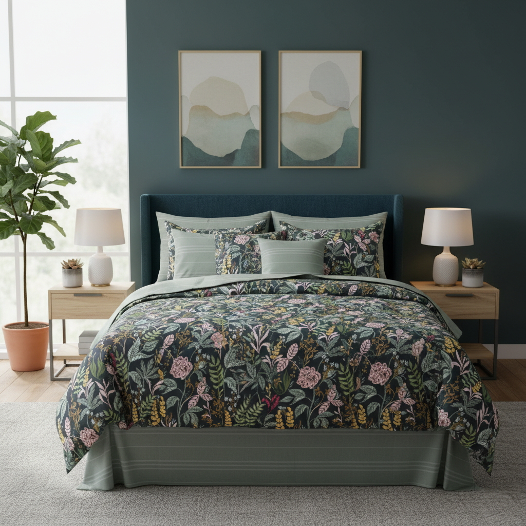 IV822 Cotton Duvet Cover Set - Without Filling