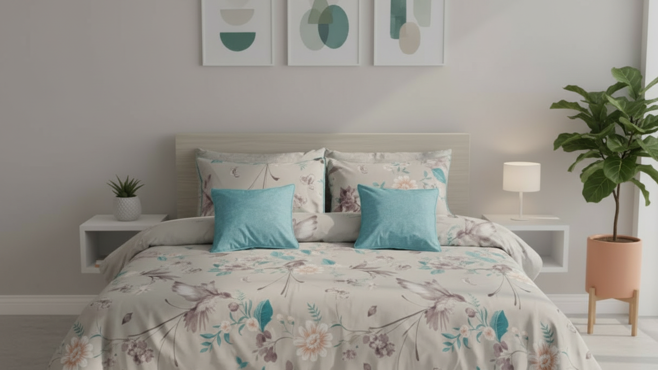 IV753 Cotton Duvet Cover Set - Without Filling