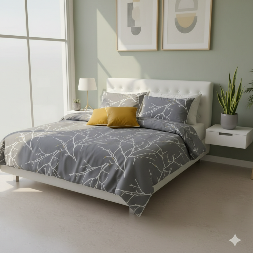 IV769 Cotton Comforter Set - Light Filling