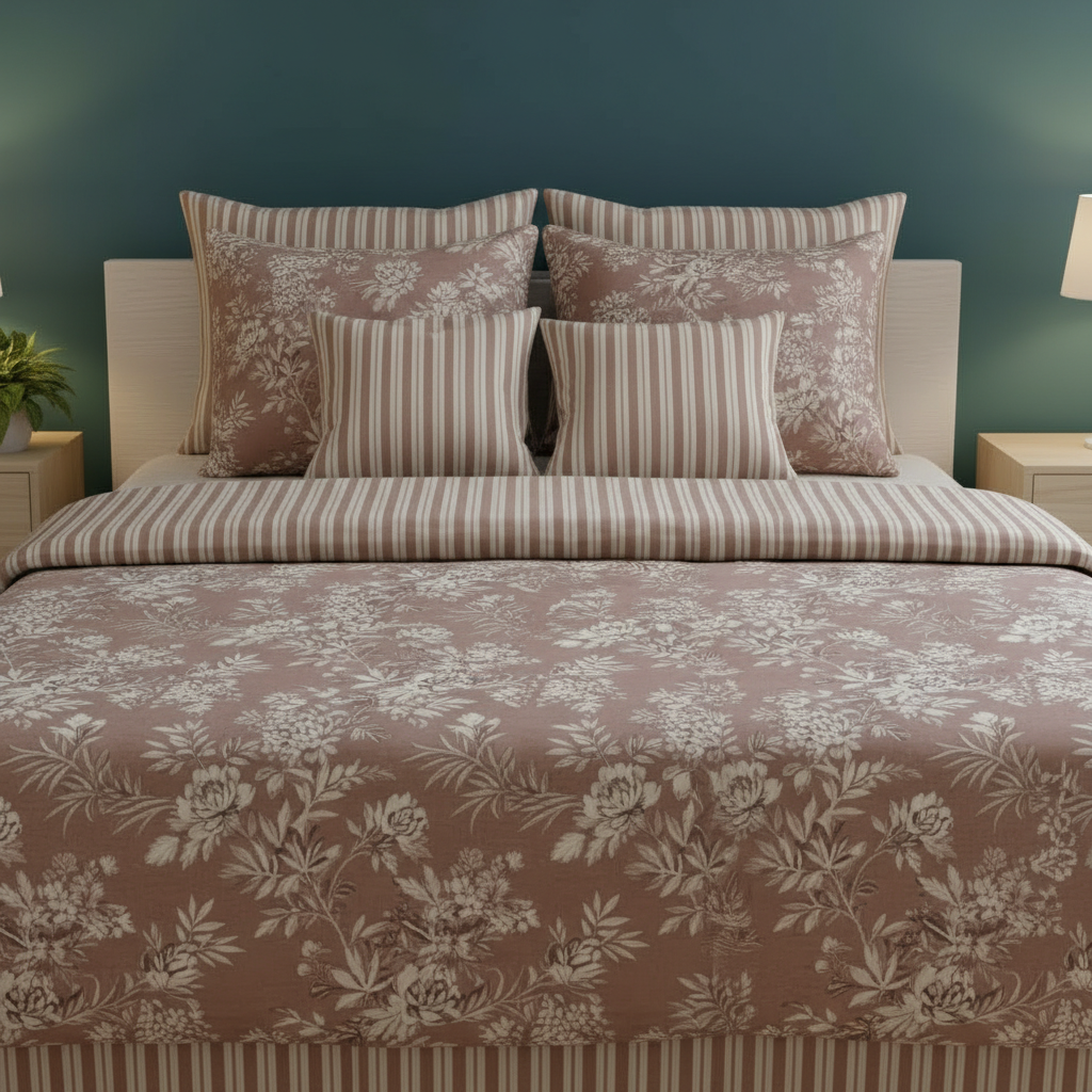 IV774 Cotton Comforter Set - Light Filling