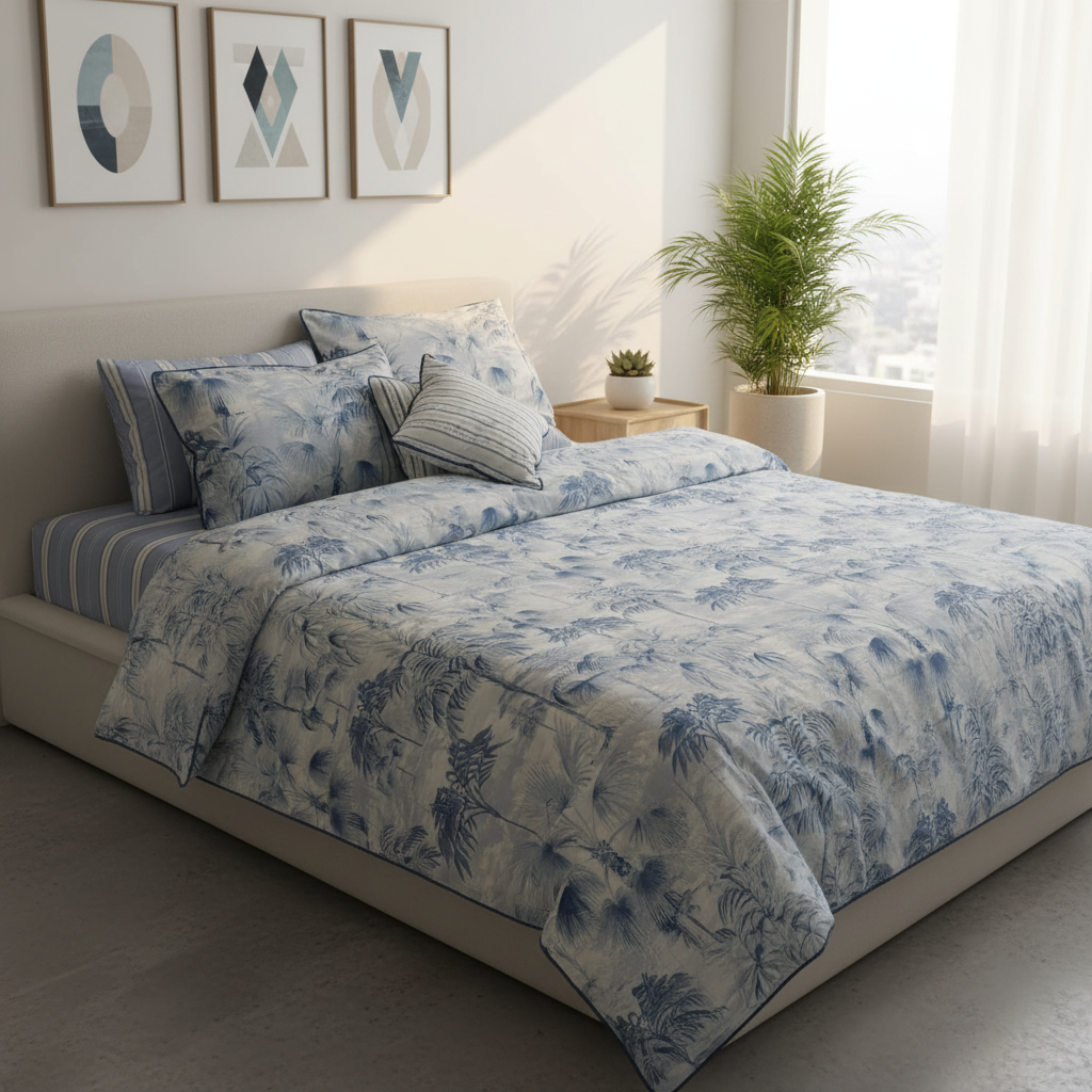 IV758 Cotton Duvet Cover Set - Without Filling