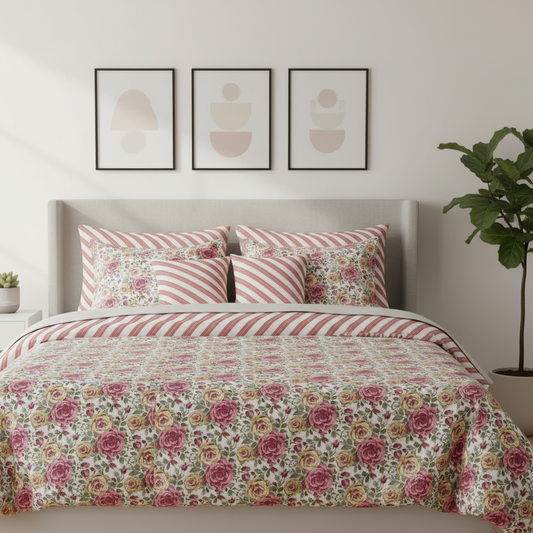 IV830 Cotton Comforter Set - Light Filling