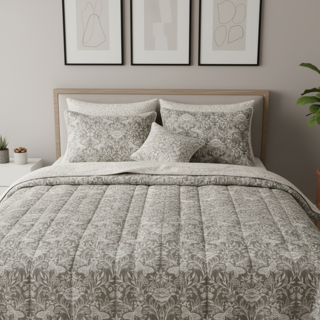IV654 Cotton Comforter Set - Light Filling