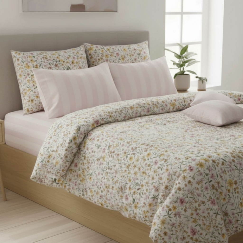 IV733 Cotton Duvet Cover Set - Without Filling