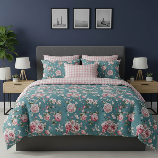 IV858 Cotton Duvet Cover Set - Without Filling