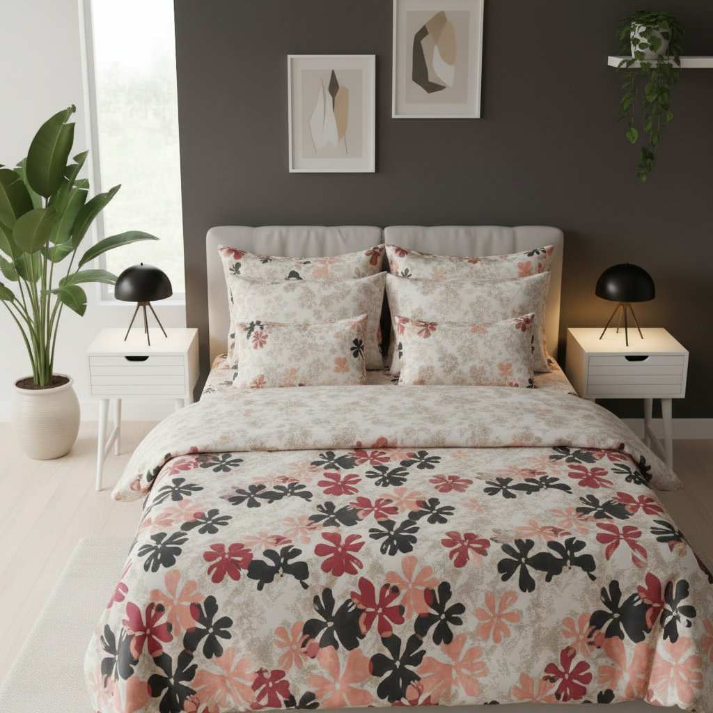 IV789 Cotton Comforter Set - Light Filling