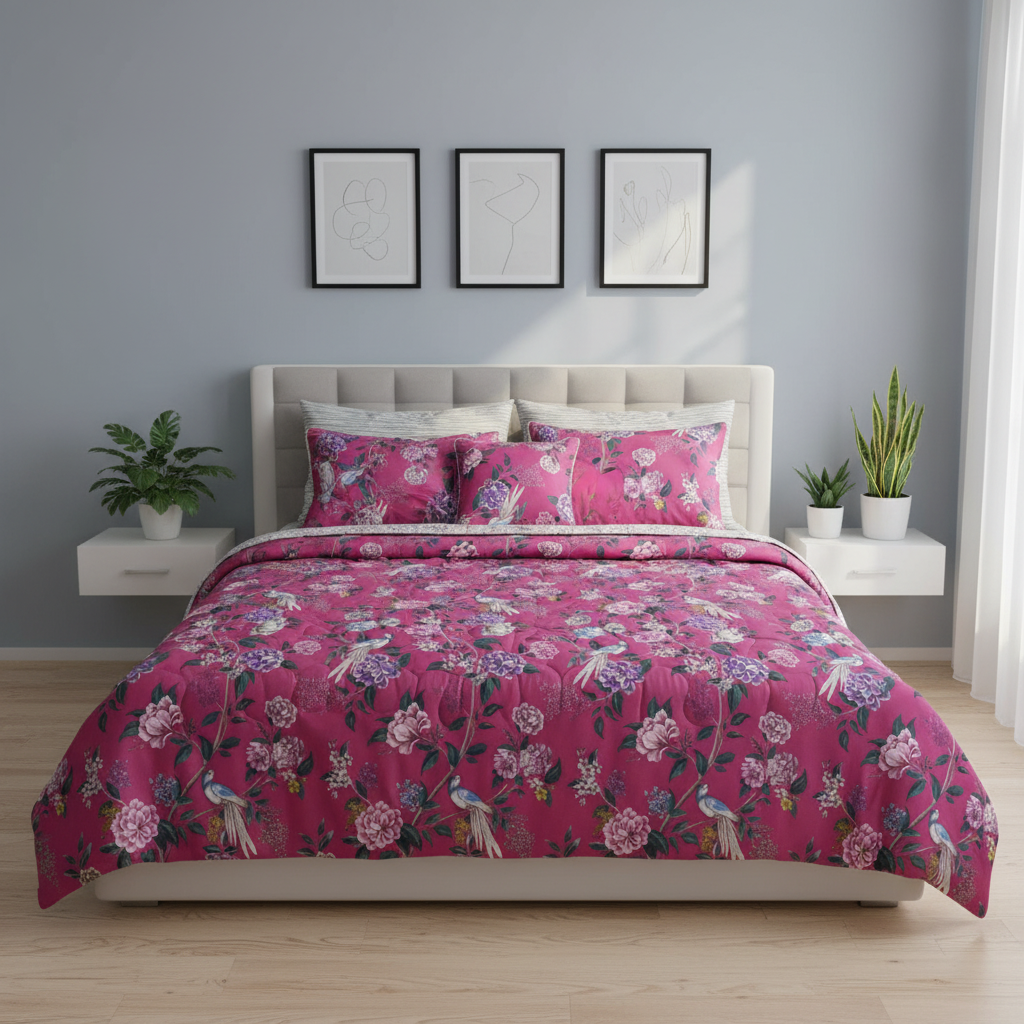 IV682 Cotton Comforter Set - Light Filling