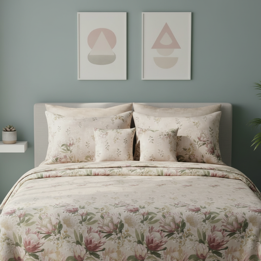 IV847 Cotton Comforter Set - Light Filling