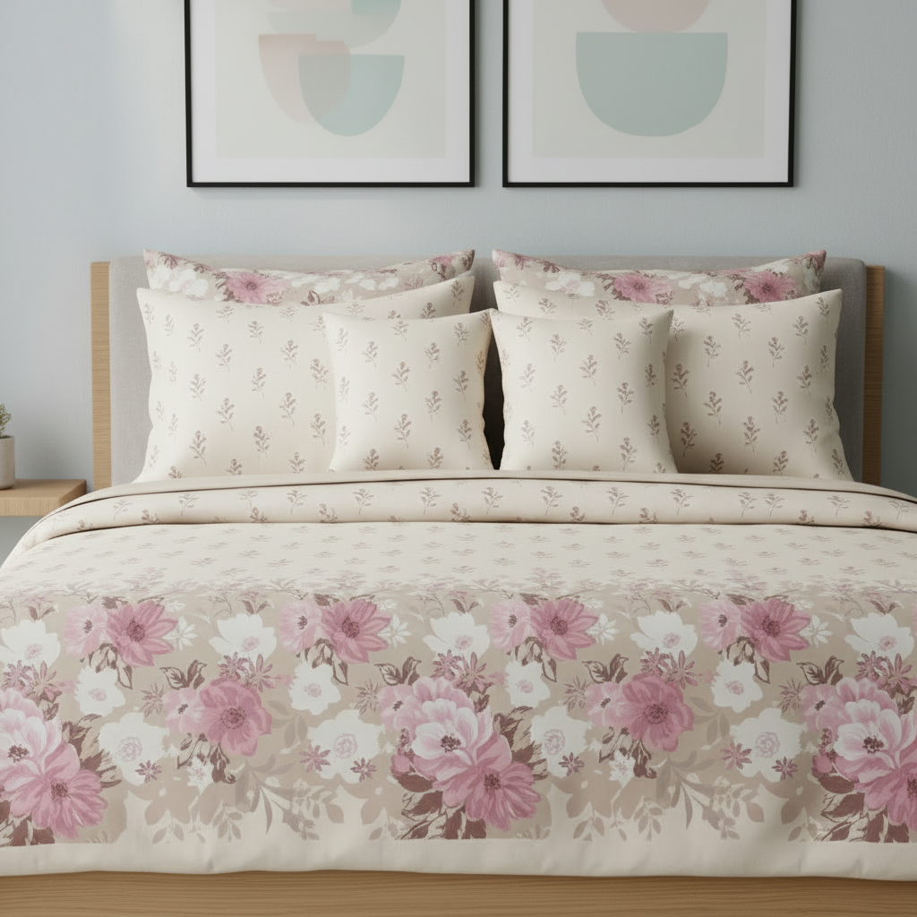 IV849 Cotton Comforter Set - Light Filling