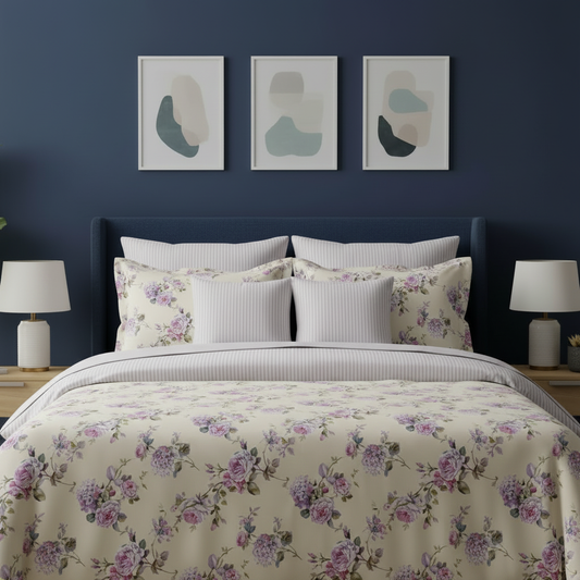 IV857 Cotton Duvet Cover Set - Without Filling