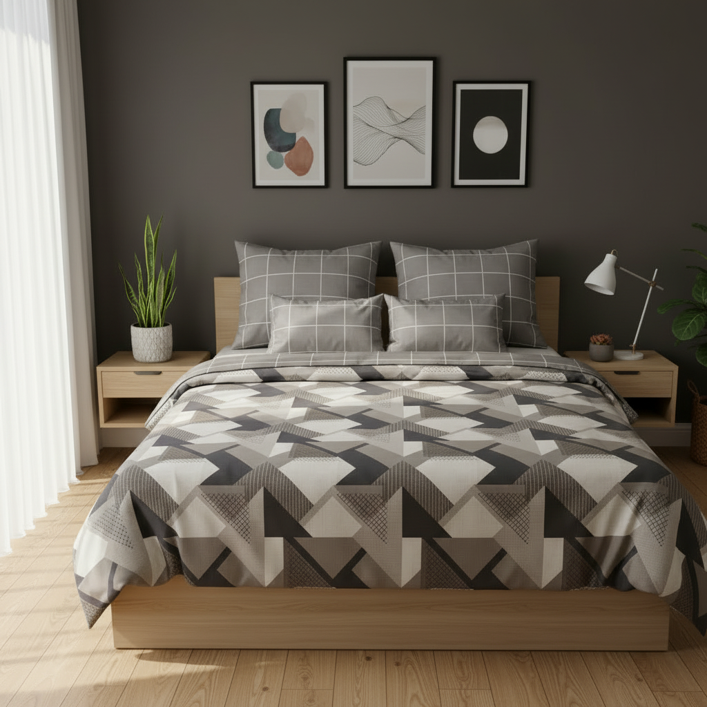 IV833 Cotton Duvet Cover Set - Without Filling