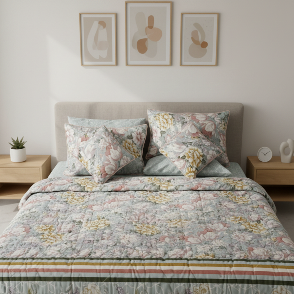 IV680 Cotton Duvet Cover Set - Without Filling