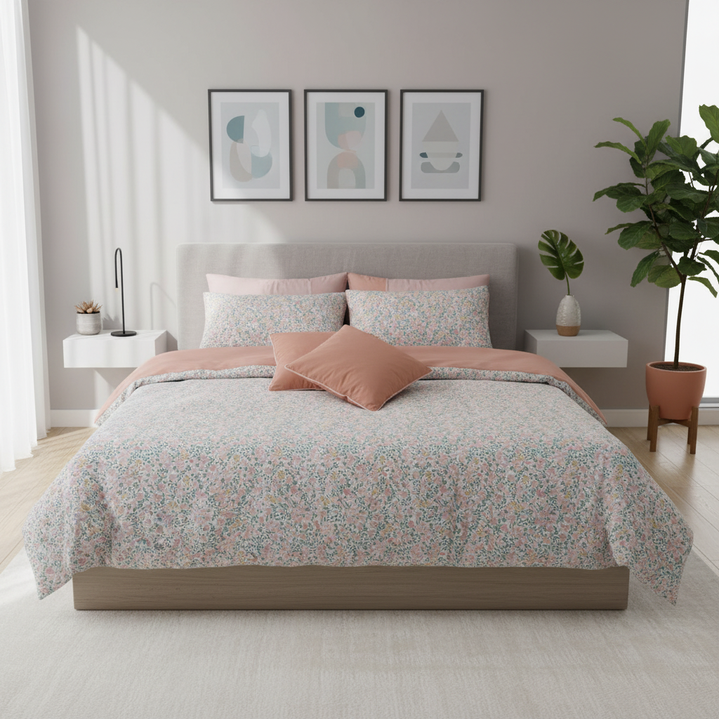 IV698 Cotton Comforter Set - Light Filling