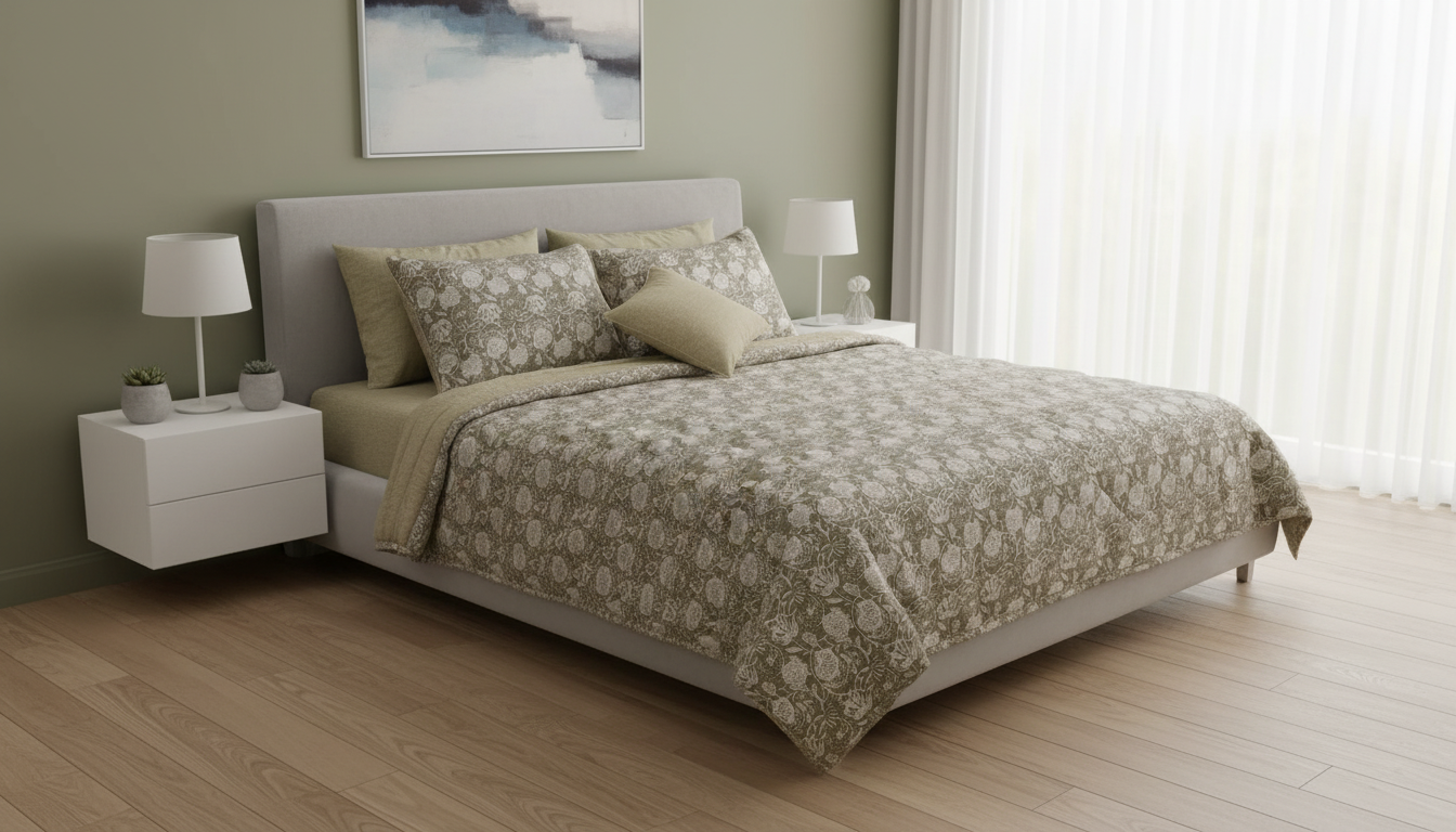 IV688 Cotton Comforter Set - Light Filling