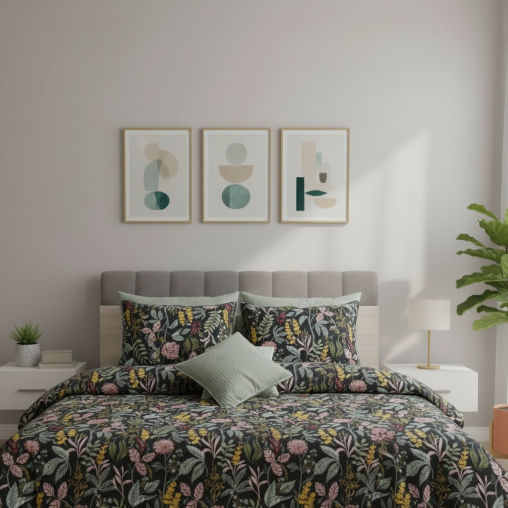 IV752 Cotton Duvet Cover Set - Without Filling