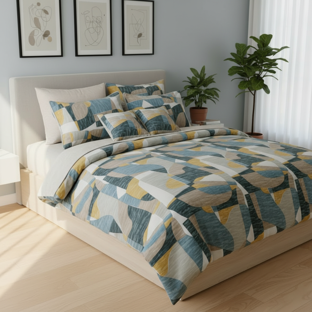 IV759 Cotton Comforter Set - Light Filling